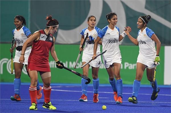 asian hockey indian women beat south korea 4 1