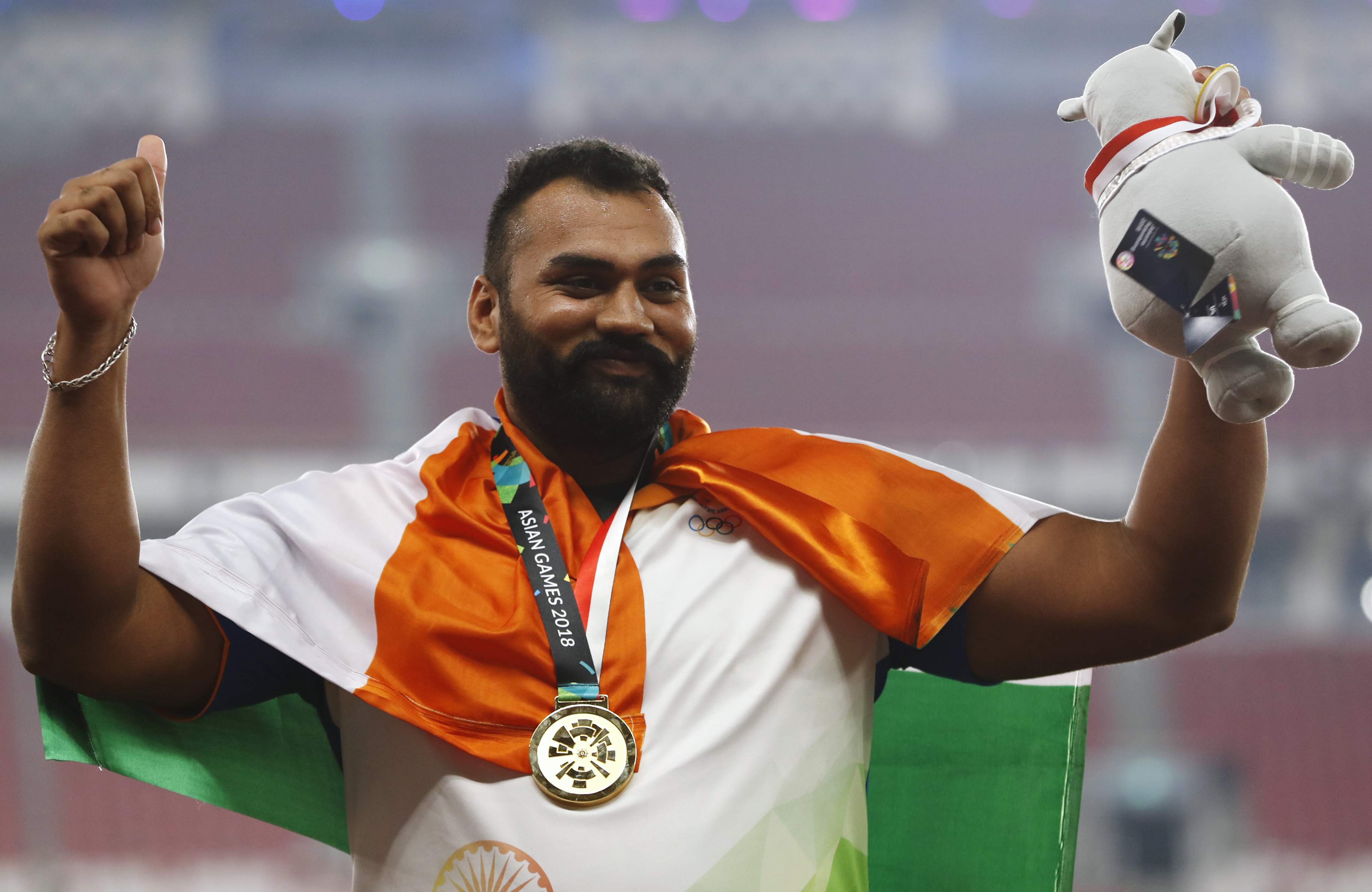 Asian Games : ਤਜਿੰਦਰ ਪਾਲ ਨੇ ਸ਼ਾਟਪੁੱਟ 'ਚ ਭਾਰਤ ਲਈ ਜਿੱਤਿਆ 7ਵਾਂ ਸੋਨ ਤਮਗਾ