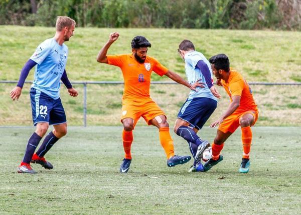 a league champion sydney fc defeated india 3 0