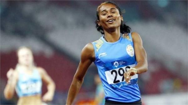 asian games  hima and nirmala in the 400m final