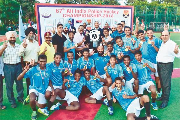 crpf won the all india police hockey championship title