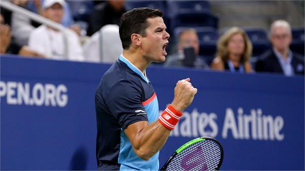 us open tennis tournament 2018  milos raonic made wawrinka out
