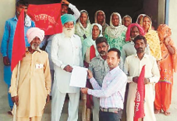 villagers issue to food supply officer