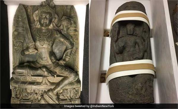 america turns back two stolen statues from india