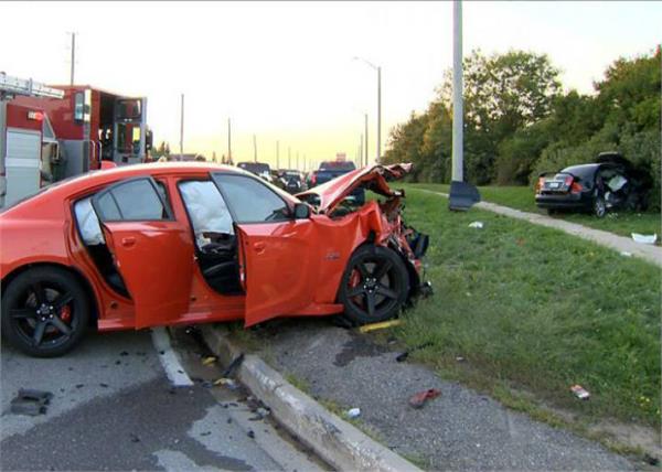 two car crash in brampton mother and daughter serious injuries