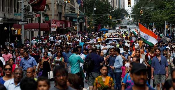 the number of indians who went to the us for the first time in 8 years