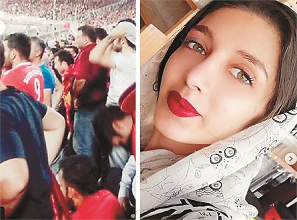 police arrested the girl who went to watch a match at iran  s stadium