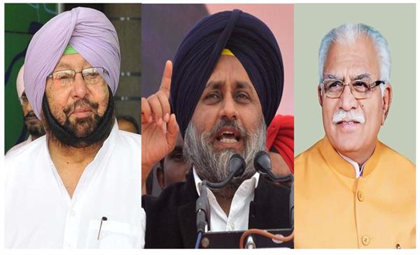sukhbir badal  captain amarinder singh