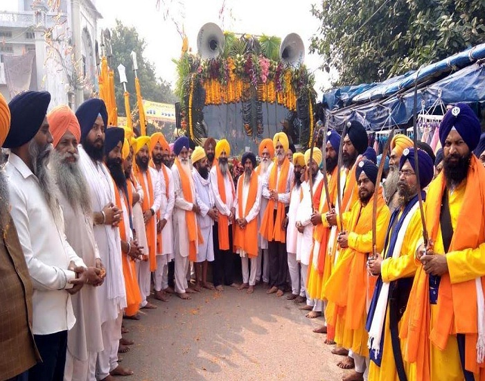 ਕੌਮਾਂਤਰੀ ਨਗਰ ਕੀਰਤਨ ਗੁਰਦੁਆਰਾ ਸ੍ਰੀ ਮੰਜੀ ਸਾਹਿਬ ਆਲਮਗੀਰ ਤੋਂ ਅਗਲੇ ਪੜਾਅ ਲਈ ਰਵਾਨਾ