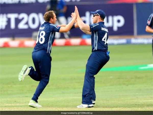 scotland defeated the uae by a ticket to the t 20 world cup
