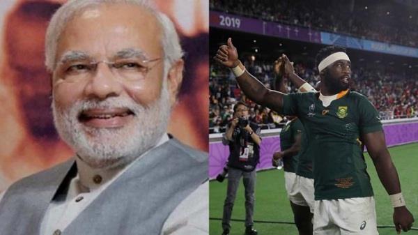 modi congratulates south african team on winning the rugby world cup