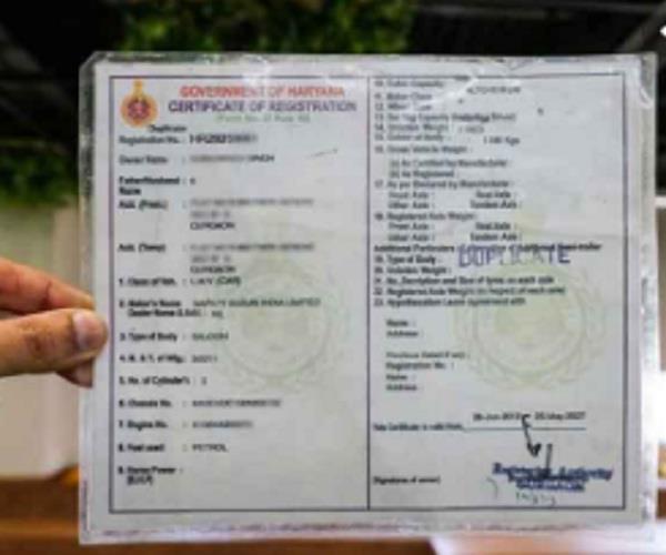 traffice police rc and driving licences