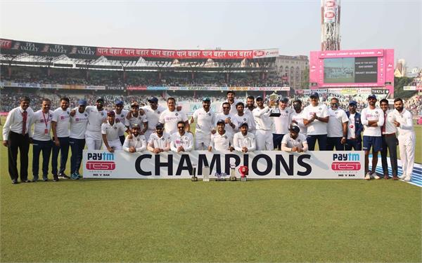 india wins 4 consecutive test by innings and become 1st team in test cricket