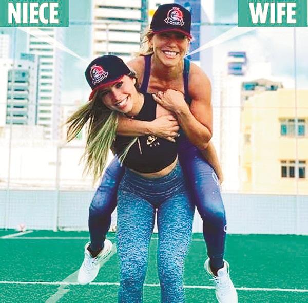 former brazilian footballer dating his ex wife  s niece