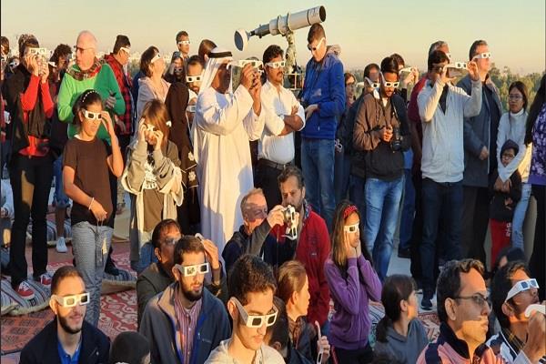 solar eclipse in dubai ring of fire