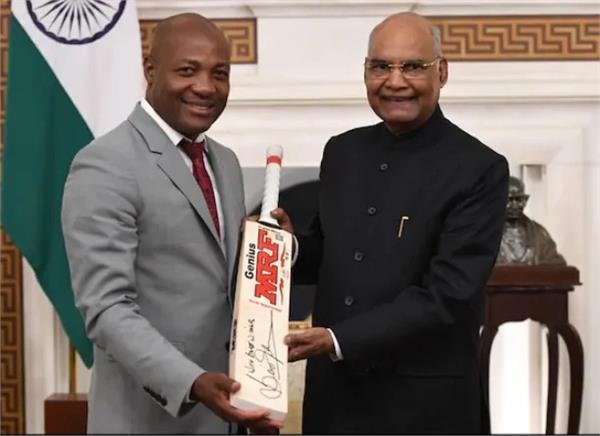 brian lara meet president ramnath kovind at rashtrapati bhavan