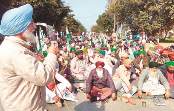 bharti kisan union conducts barnala ludhiana highway