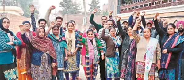slogan by mohalla residents after 7 years