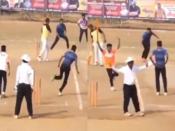 need 6 off the last ball  without bat  won the match  video 