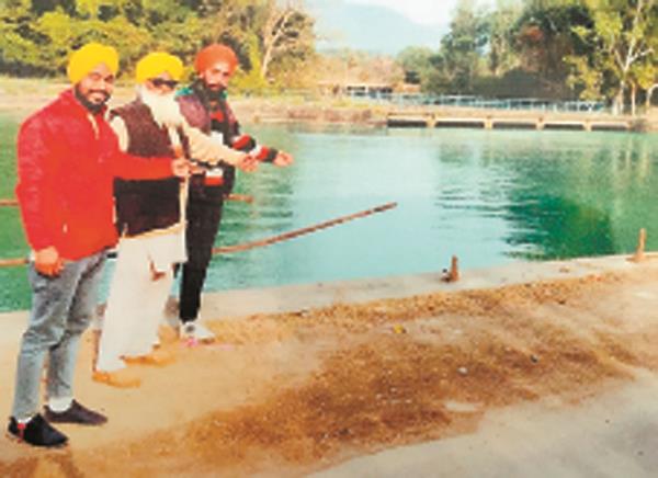 due to broken iron bricks on the bank