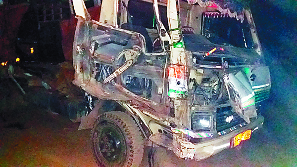 ਟਰੱਕ ਤੇ ਟੈਂਪੂ ਵਿਚਾਲੇ ਟੱਕਰ, ਦੋਵੇਂ ਚਾਲਕ ਤੇ ਰਾਹਗੀਰ ਜ਼ਖਮੀ