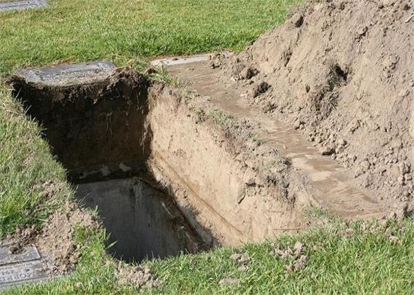 man spends 38 days by son grave
