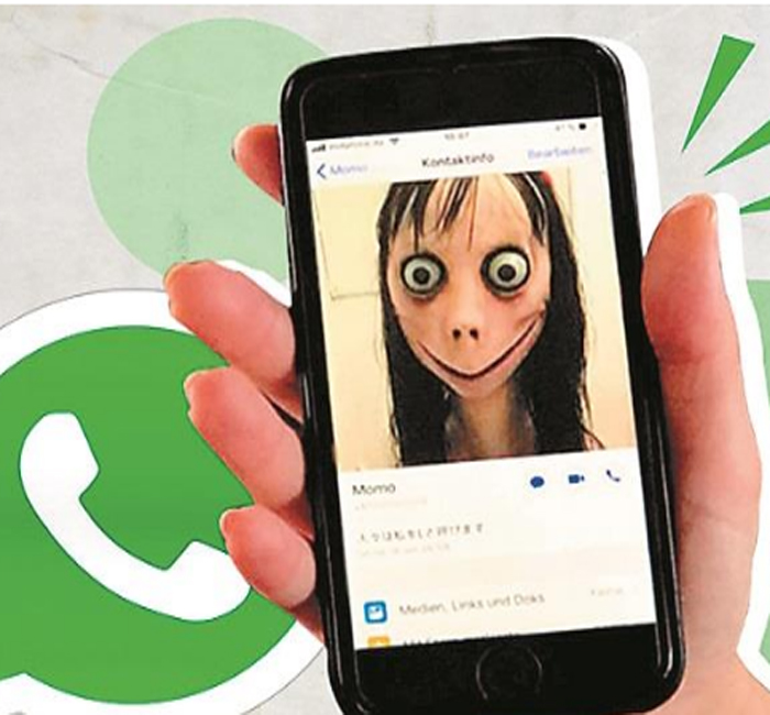 ਬਲਿਊ ਵ੍ਹੇਲ ਪਿੱਛੋਂ ਹੁਣ ਇਕ ਹੋਰ ਜਾਨਲੇਵਾ ਗੇਮ ਸਾਬਤ ਹੋ ਰਹੀ ਹੈ 'ਮੋਮੋ ਚੈਲੰਜ'