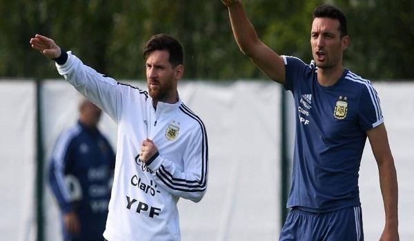 argentina  friendly match against venezuela czech republic