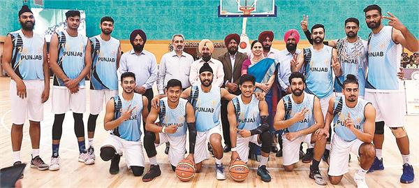 punjab basketball team wins gold at the senior national championship