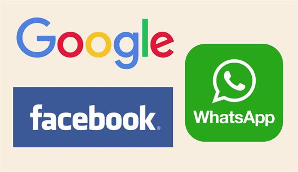 google facebook and whatsapp will be affected