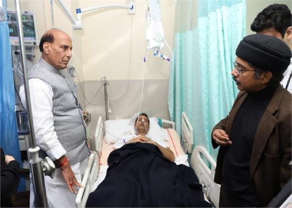 rajnath singh visited aiims to j k dig amit kumar