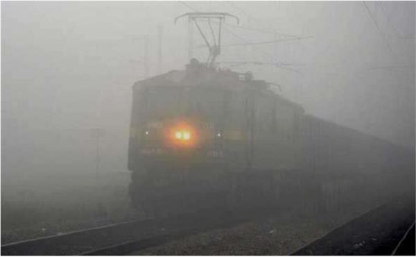 due to fog in delhi