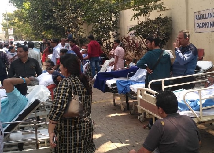 ਓਡੀਸ਼ਾ : ਅਪੋਲੋ ਹਸਪਤਾਲ ''ਚ ਲੱਗੀ ਅੱਗ