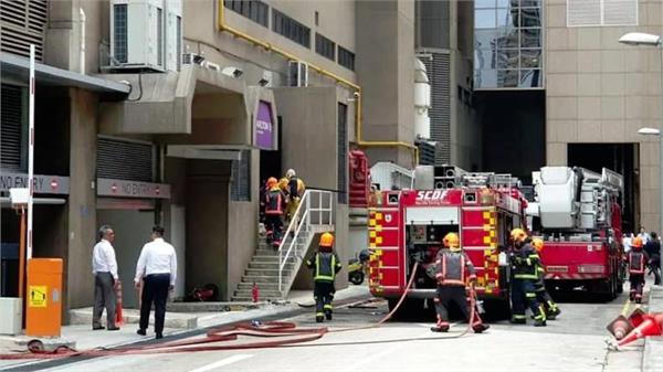 singapore hotel evacuated after blasts  fire
