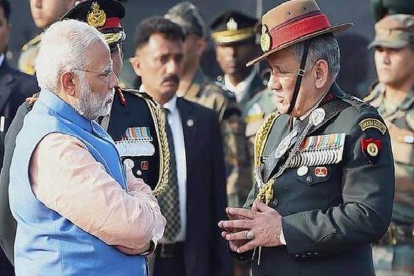 army chief bipin rawat visits pm modi