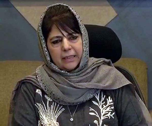 mehbooba said on article 35a do not play with fire