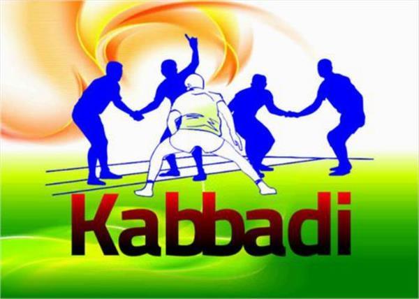 tungwali flag in open kabaddi  s mahara sangram competition