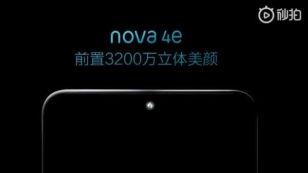huawei nova 4e with 32mp selfie camera