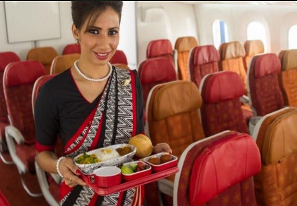 healthy food in the air india menu
