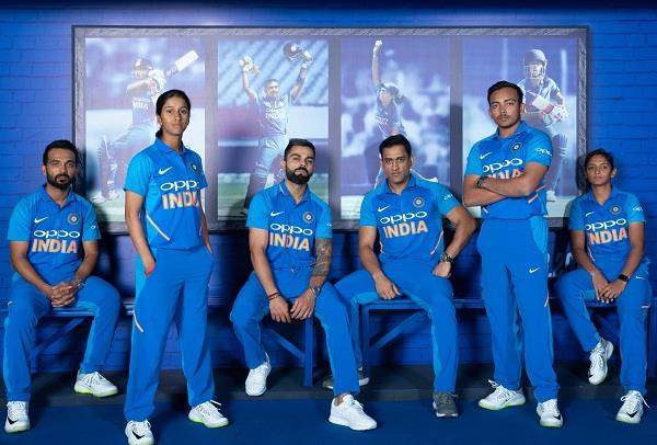a new jersey launch of india team