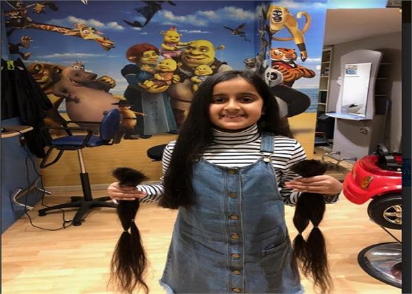 punjabi daughter donates hair