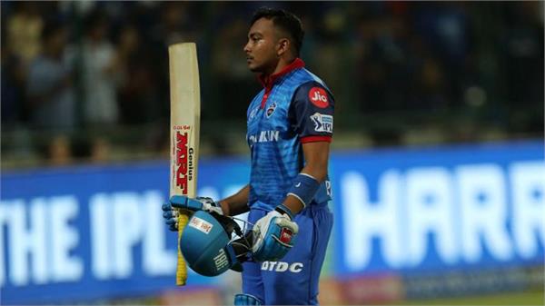 ipl 2019 dc vs kkr prithvi shah