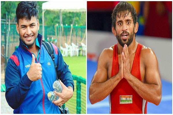 rishabh pant and bajrang poonia the best players of the year