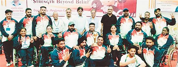punjab 8th time champion in national power weight lifting
