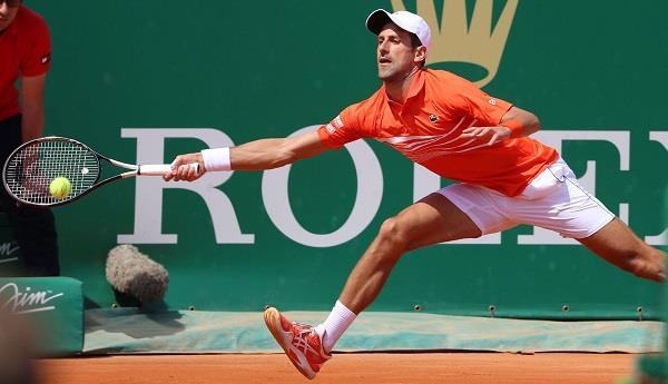 in the quarterfinals of djokovic  s monte carlo tournament