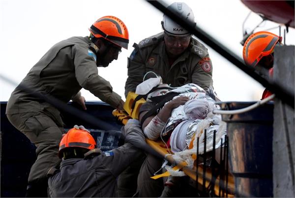 apartment buildings collapse in rain soaked brazil