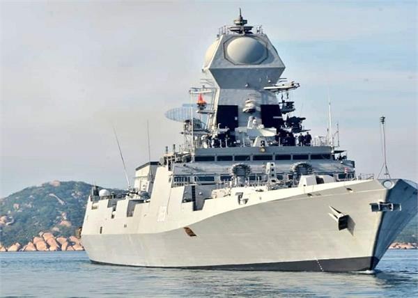 indian navy chinese navy anniversary 2 ships