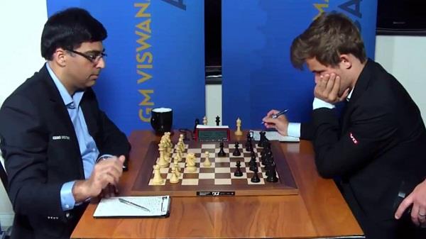 anand played the draw with world champion carlsen