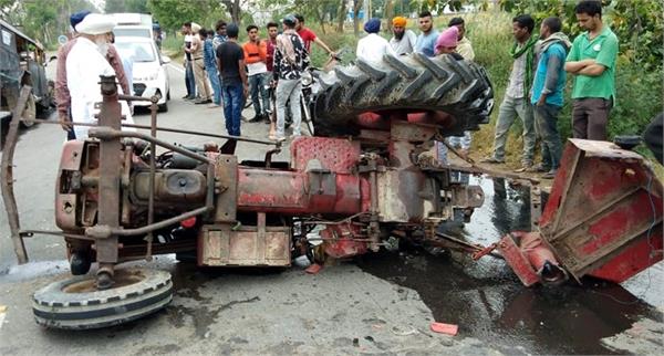 tractor  collision  5 injured and 3 serious