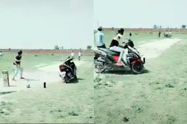 riding on the scooter rather than running  video 